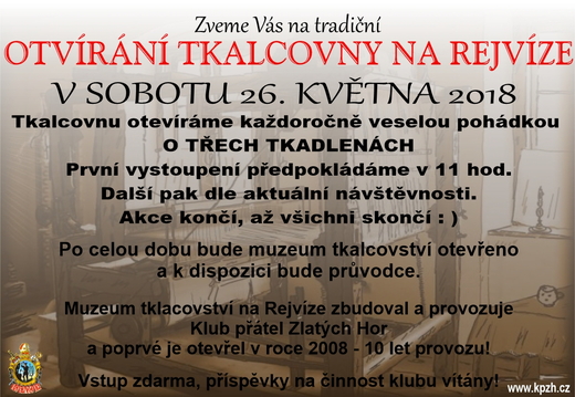 000 Plakát na otvírání tkalcovny 2018